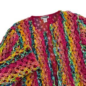 JJ Studio Exclusively for Jessica London Vintage Knit Fringe Cardigan 2X